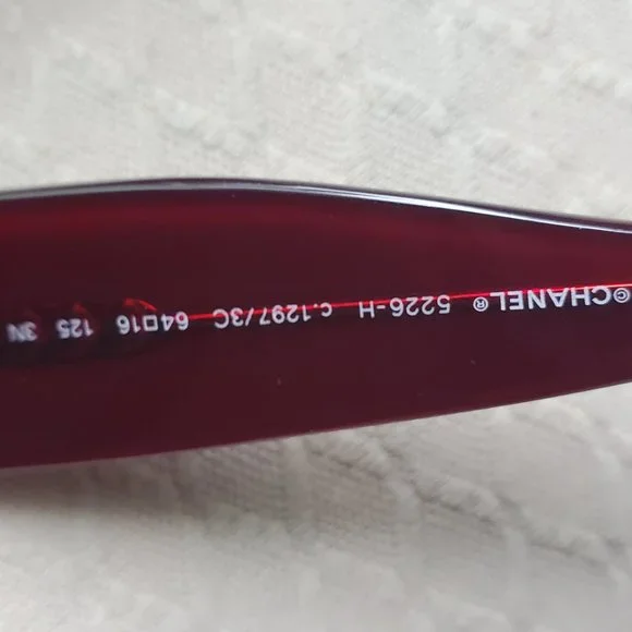 Chanel Red Sunglasses